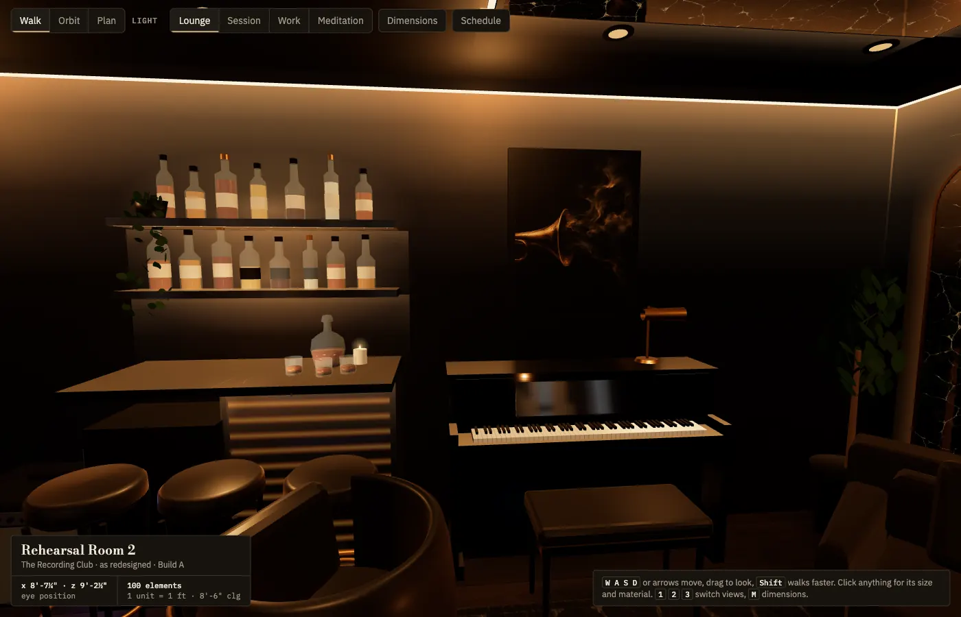 Build A bar and piano