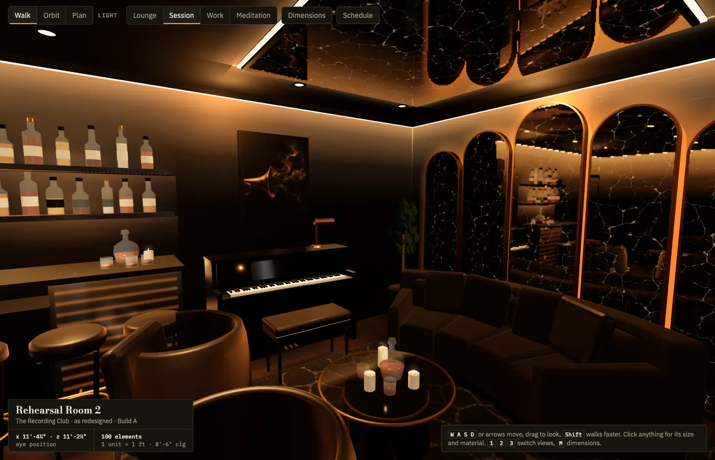Build A session scene
